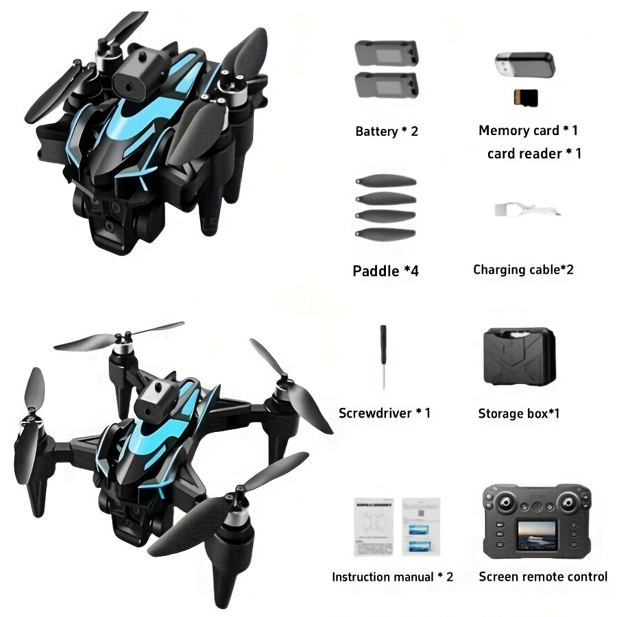 Beginner RC Drone with Dual Batteries and Remote Video