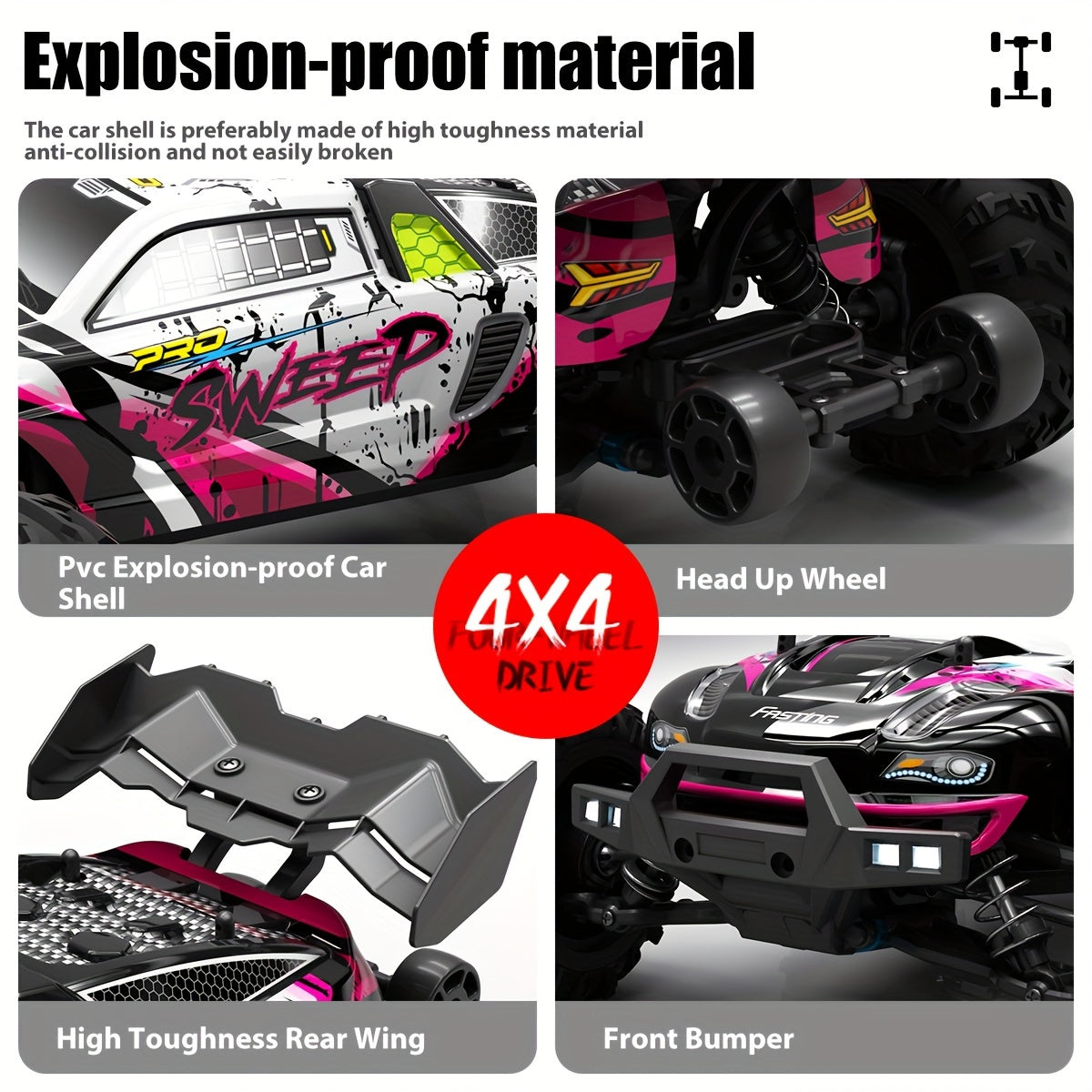High-Speed Brushless Off-Road Vehicle with Rechargeable Battery