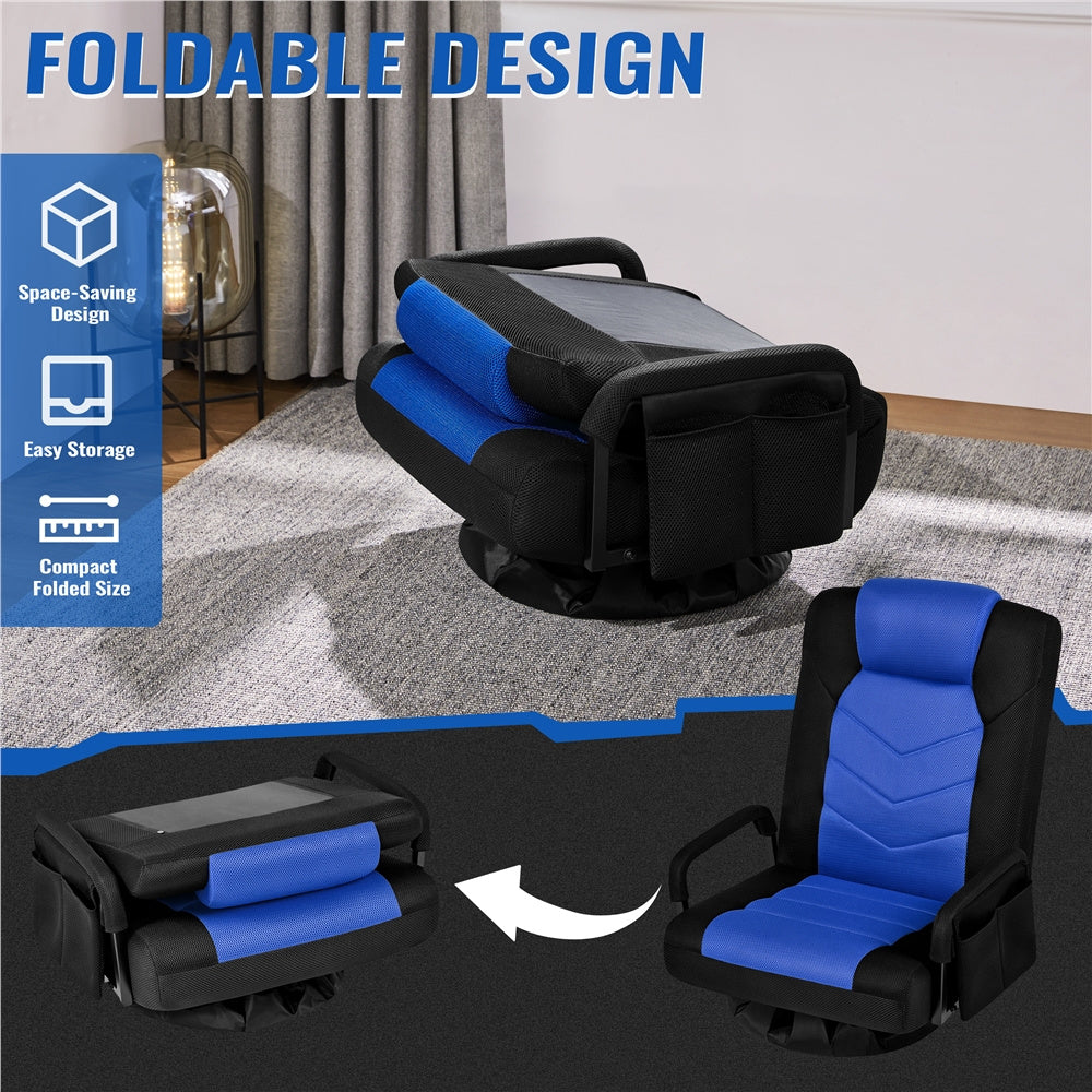Costoffs Swivel Floor Gaming Chair With Adjustable Reclining Backrest