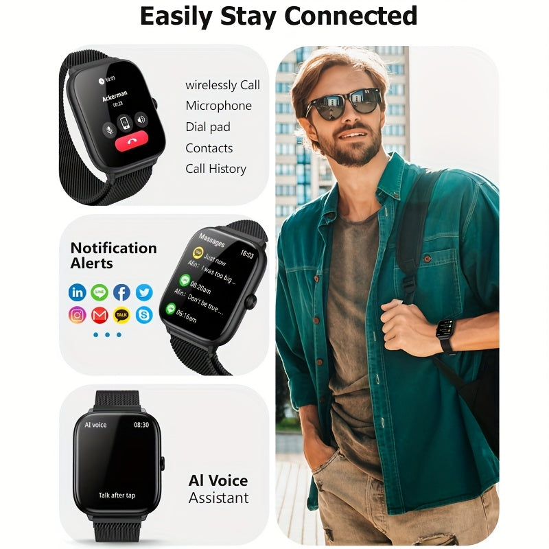 EarlySincere Men Smart Watch AMOLED Always On Display