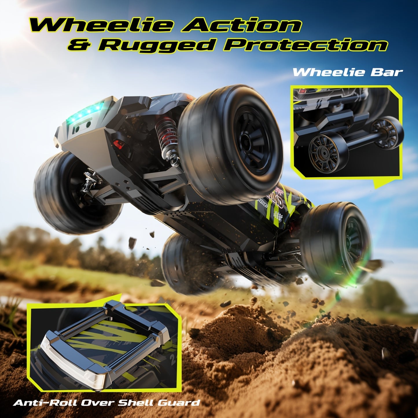 DEERC High Speed Brushless RC Off Road Monster Truck