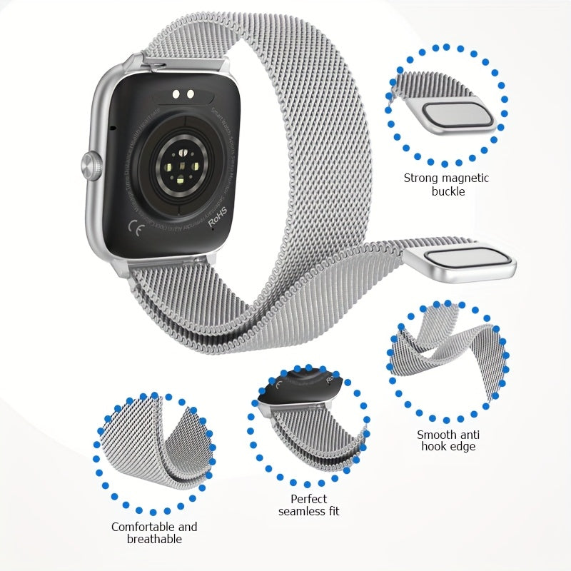 Mens Smartwatch With Wireless Calling Fitness Tracker Music