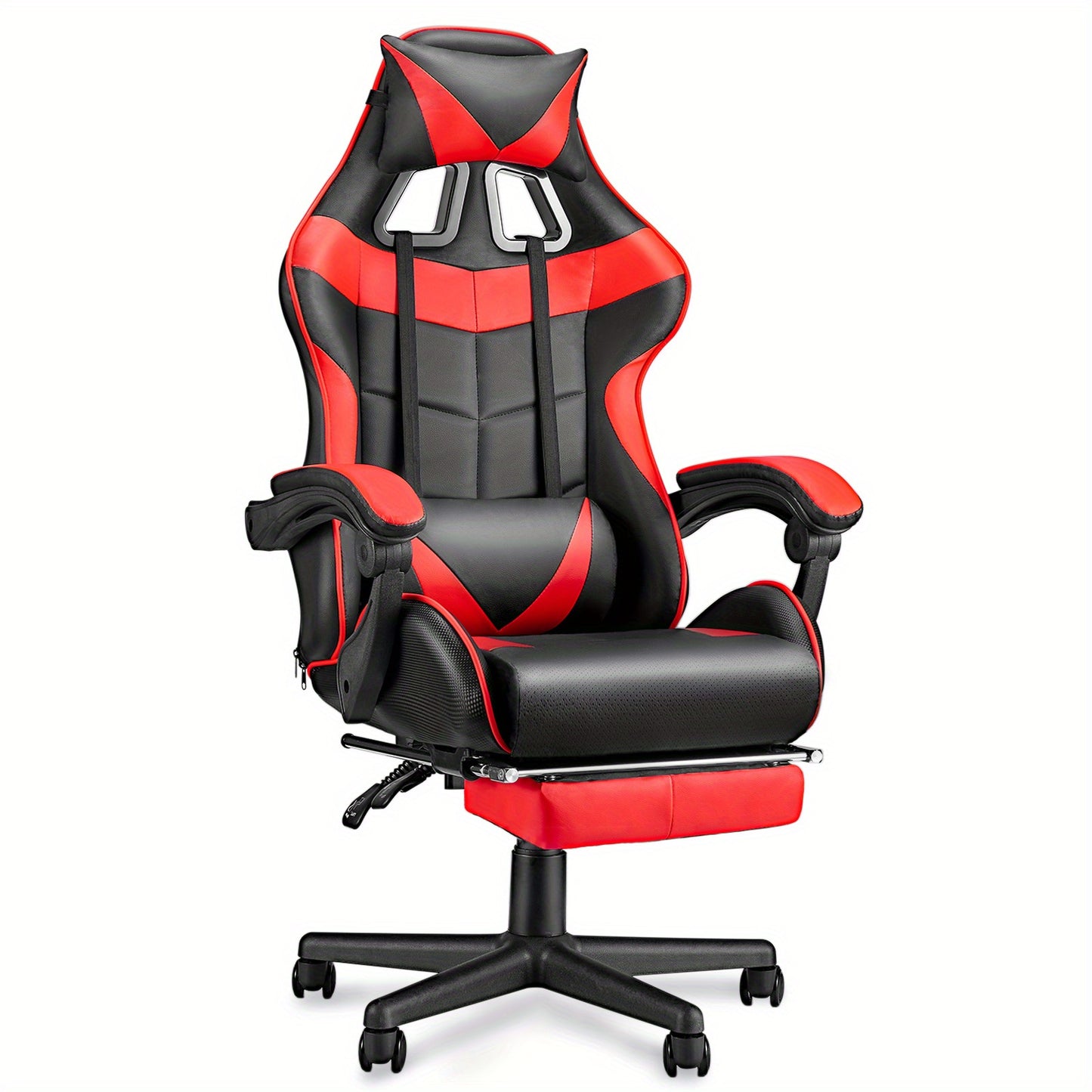 Ergonomic Gaming Chair with Footrest and Lumbar Support