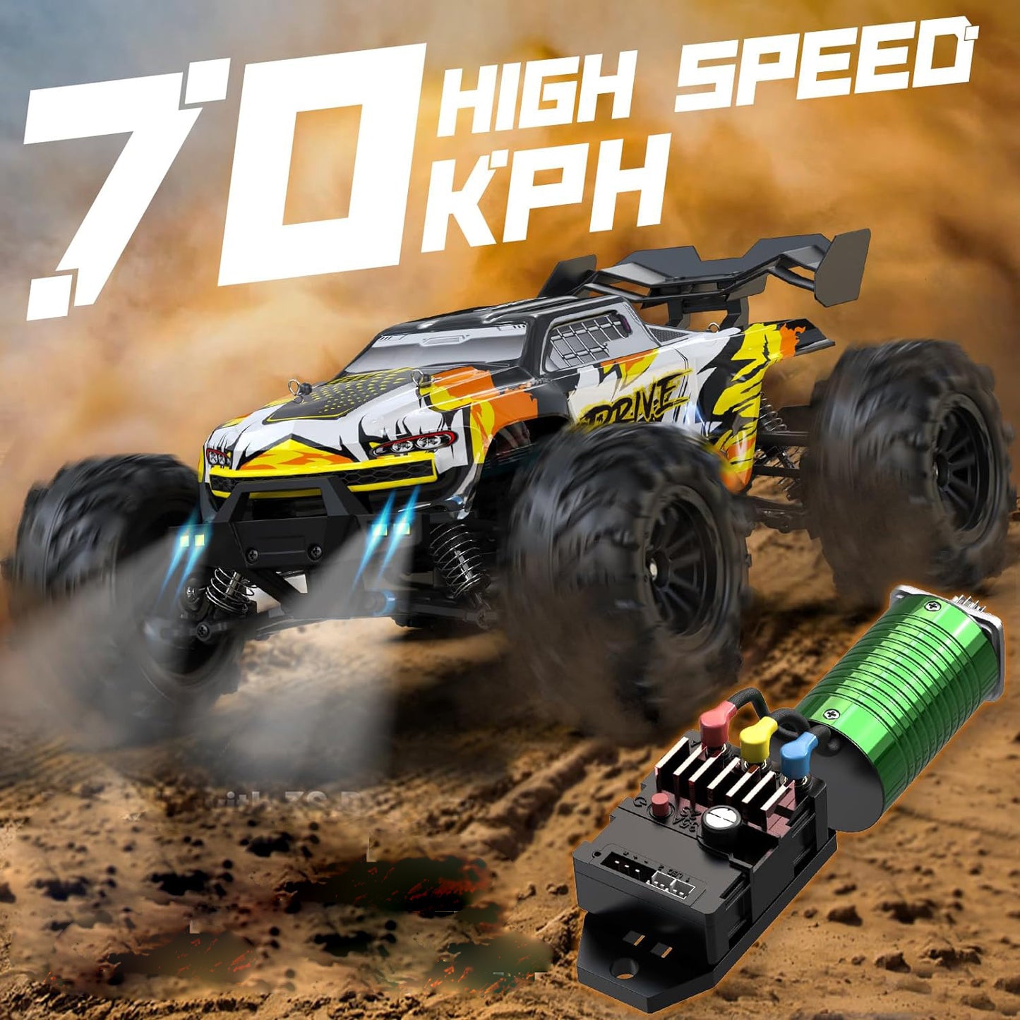 High-Speed Brushless Off-Road Vehicle with Rechargeable Battery