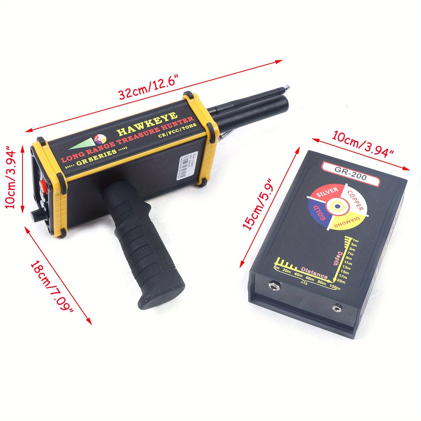 Long Range Metal Detector Treasure Hunter With Led Display