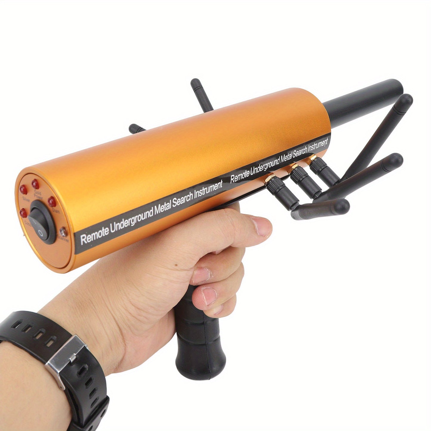 AKS Handheld Metal Detector Pinpointer Portable 360 Degree