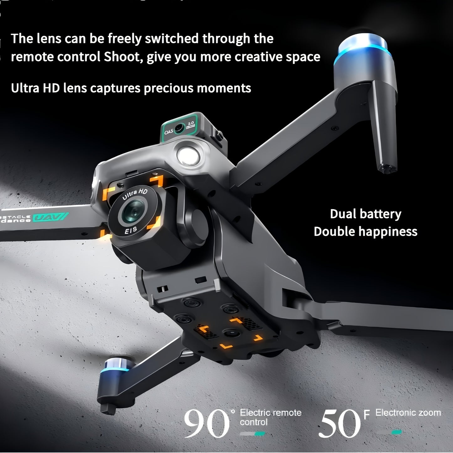 Professional 4K Drone With Long Battery Life And Simple Controls