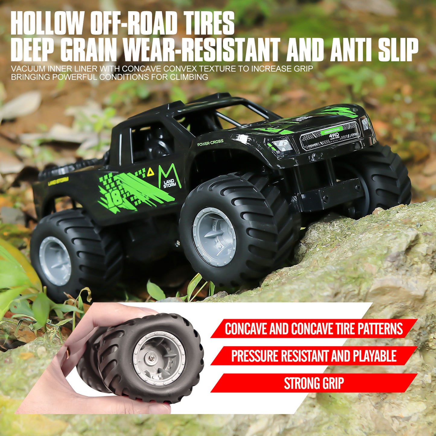 Amphibious RC Truck 4x4 All Terrain Remote Control Car