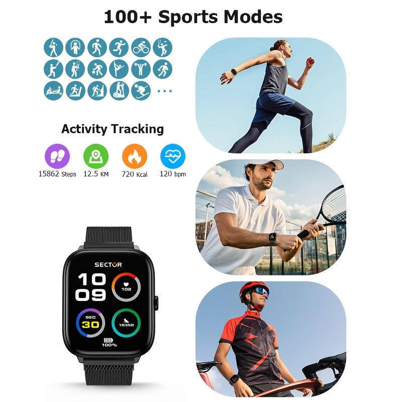 EarlySincere Men Smart Watch AMOLED Always On Display