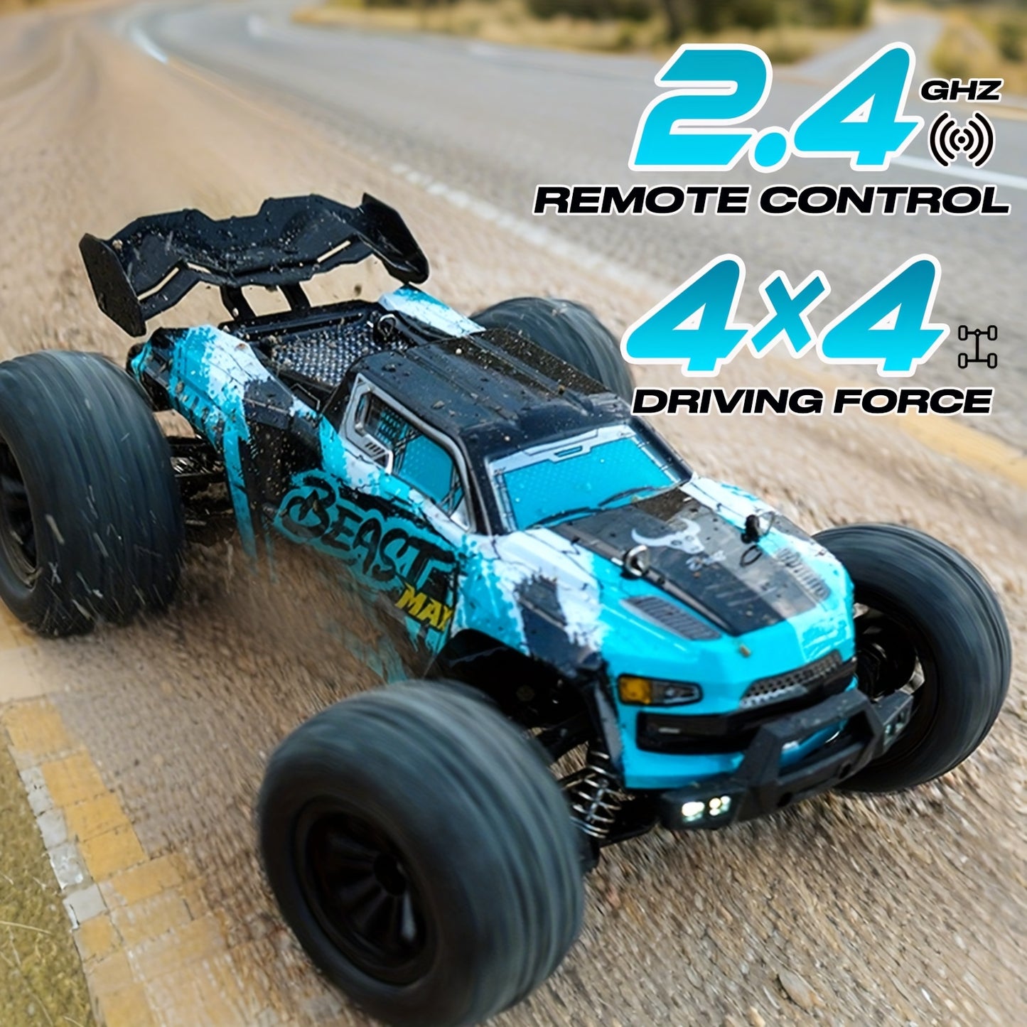 High Speed 4WD Off Road RC Car with LED Lights