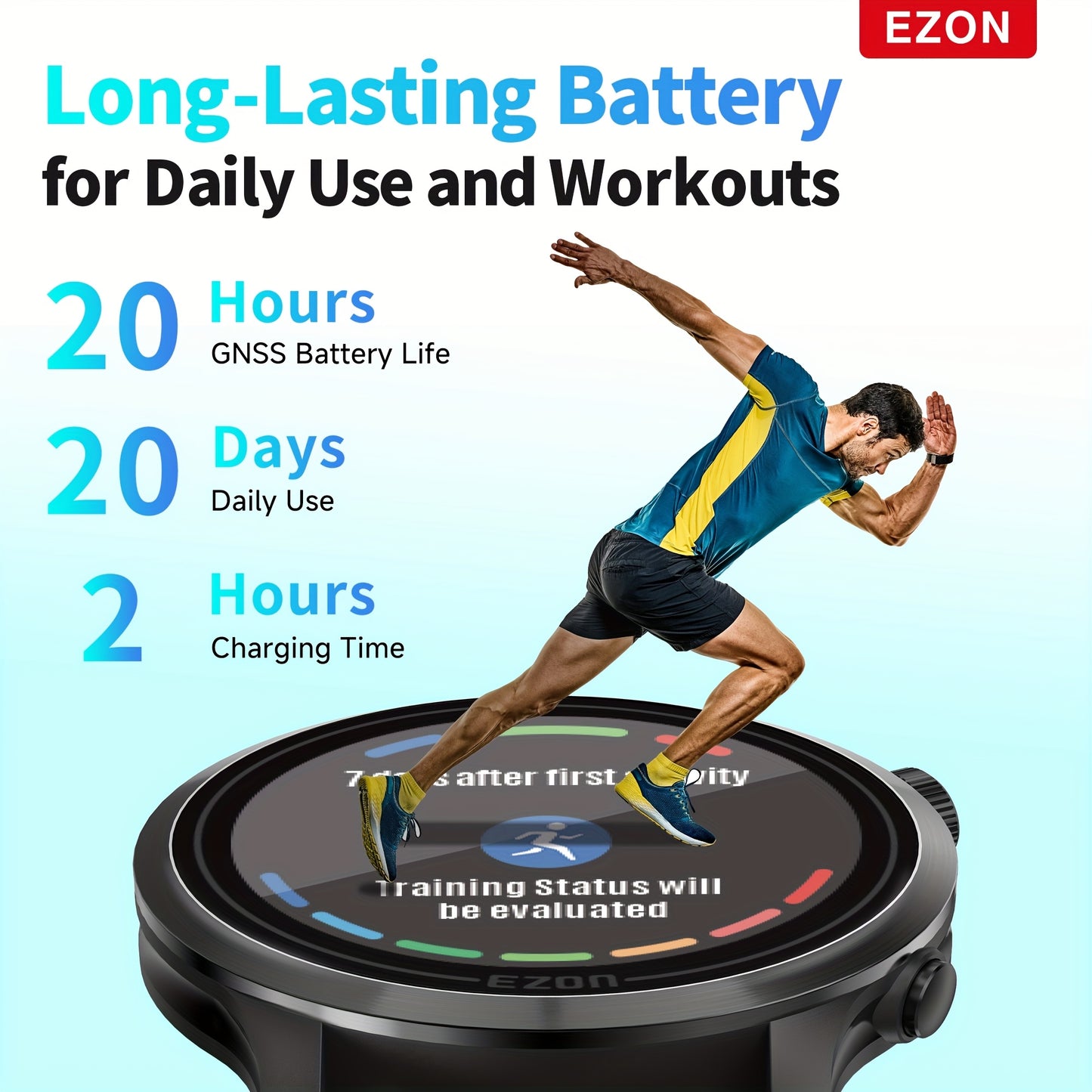 EZON R7 GPS Sports Watch With Dual Frequency GNSS Tracking