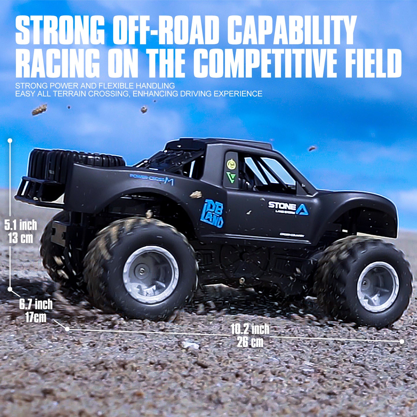 Amphibious RC Truck 4x4 All Terrain Remote Control Car
