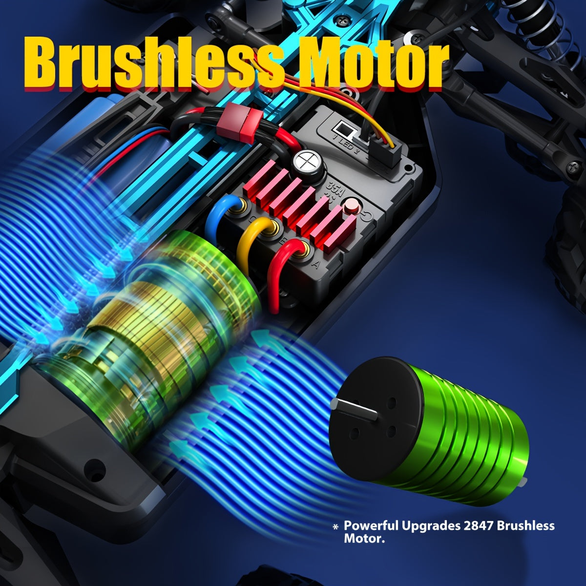 High-Speed Brushless Off-Road Vehicle with Rechargeable Battery
