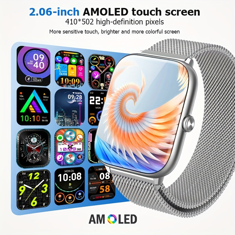 Mens Smartwatch With Wireless Calling Fitness Tracker Music