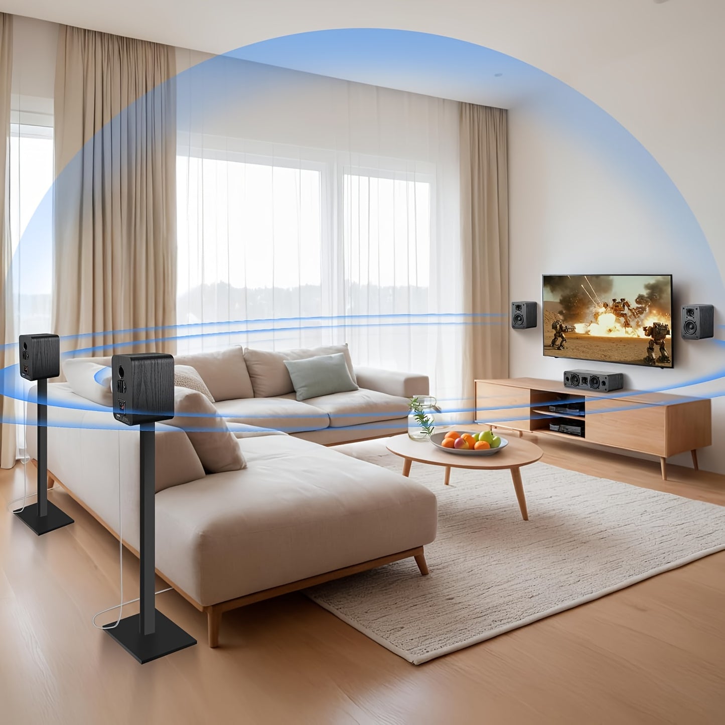 Saiyin Home Theater System with Surround Sound Speakers