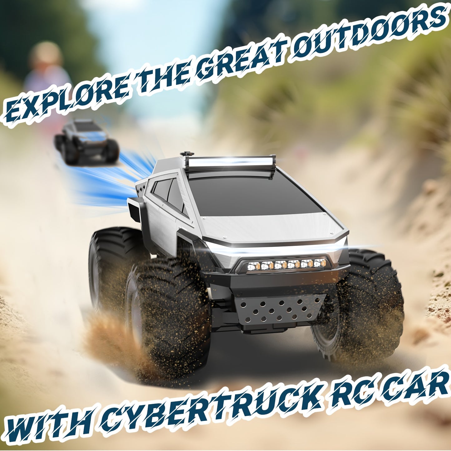 All Terrain Remote Control Monster Truck with LED Lights