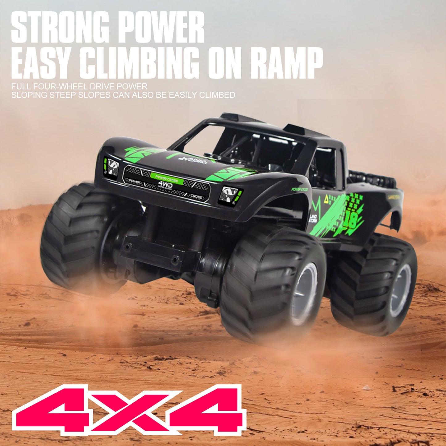 Amphibious RC Truck 4x4 All Terrain Remote Control Car