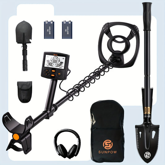 Sunpow Metal Detector With Dsp Chip Lcd Backlit Five Modes