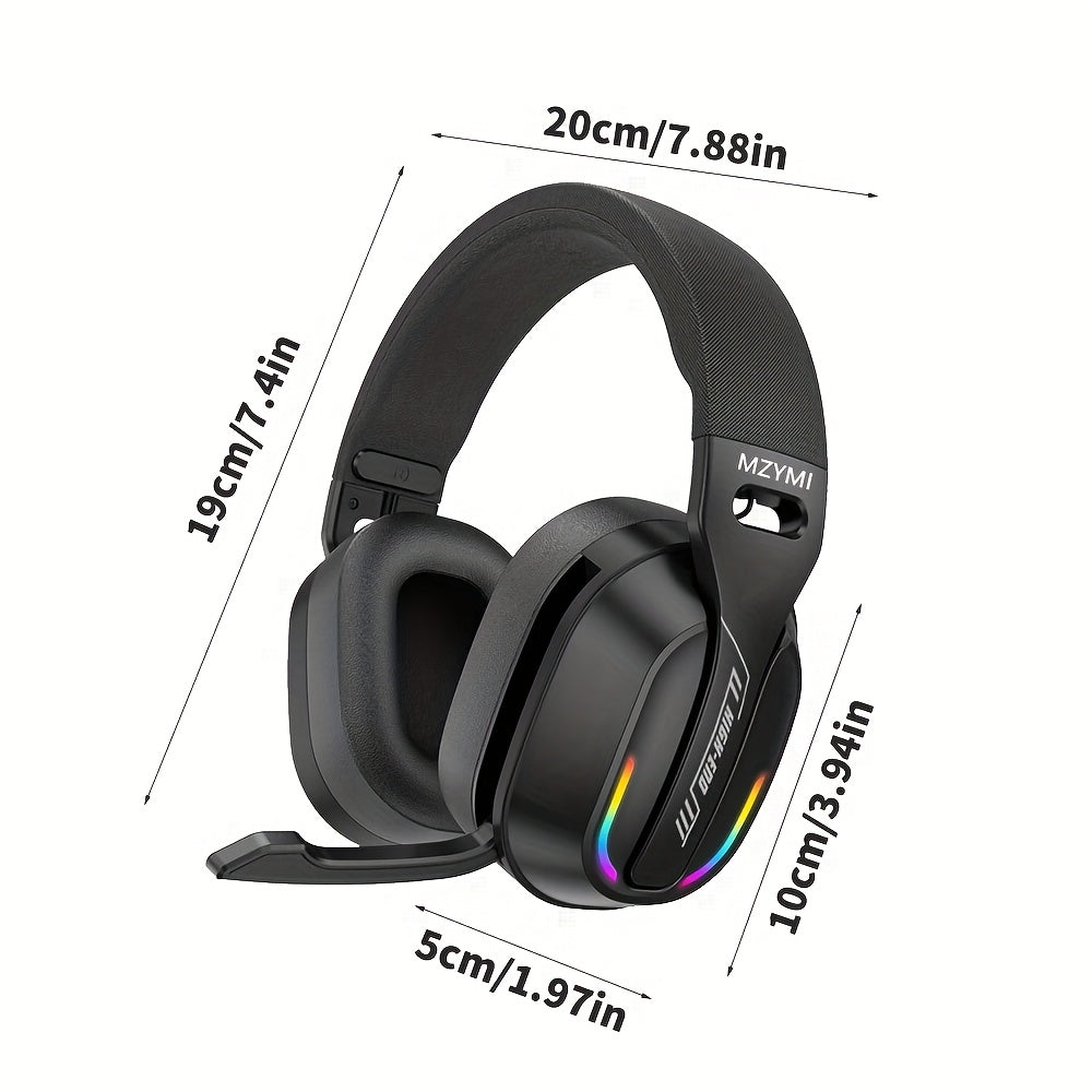 MZYMI GT100 Wireless Gaming Headset with Detachable Microphone