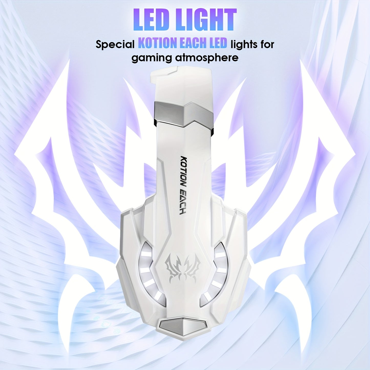 Surround Stereo Sound Noise-Canceling Gaming Headset with LED Lights