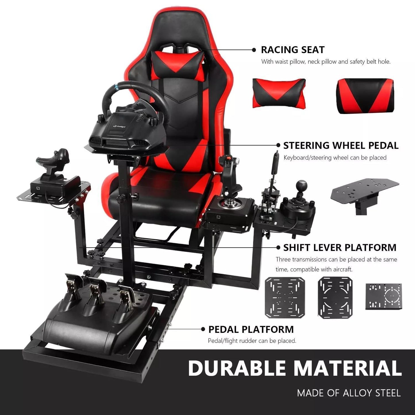 Zootopo G923 Racing Simulator Cockpit with Ergonomic Design