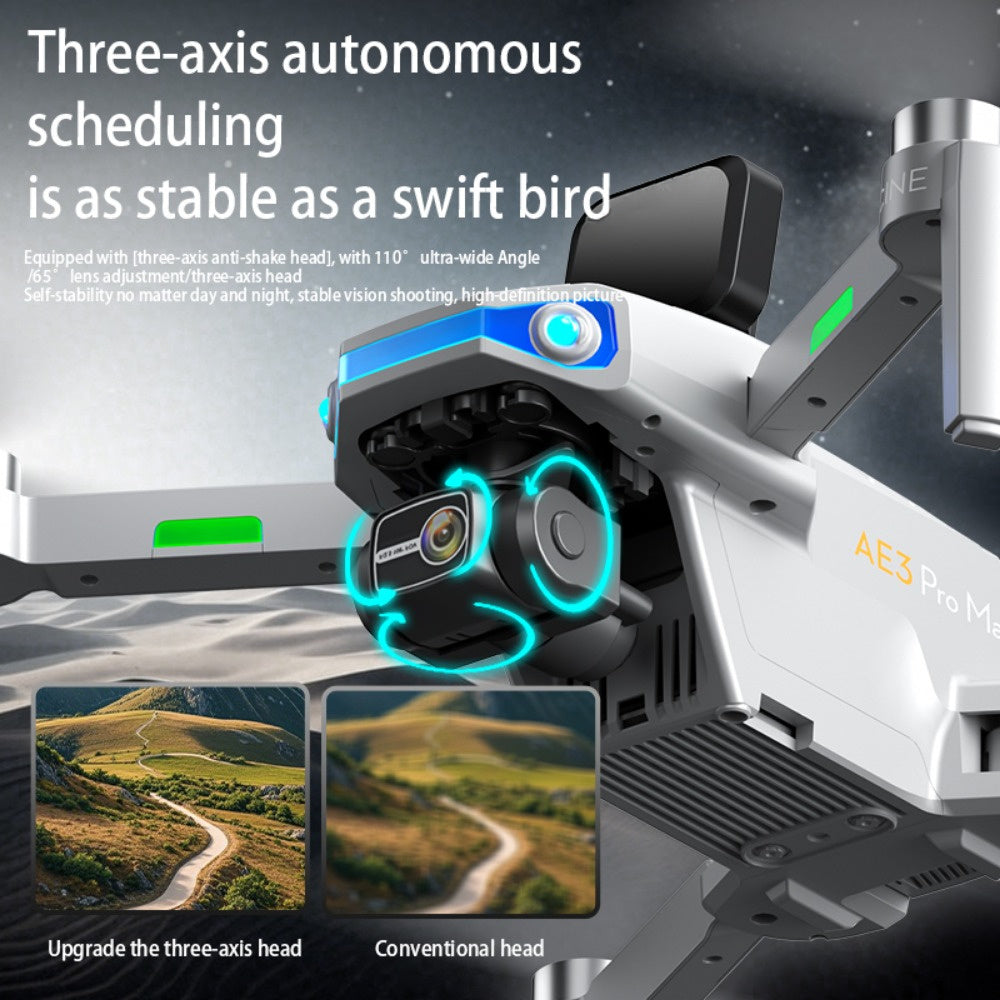 AE3 Pro Max 4K Ultra HD Foldable Drone for Adventures