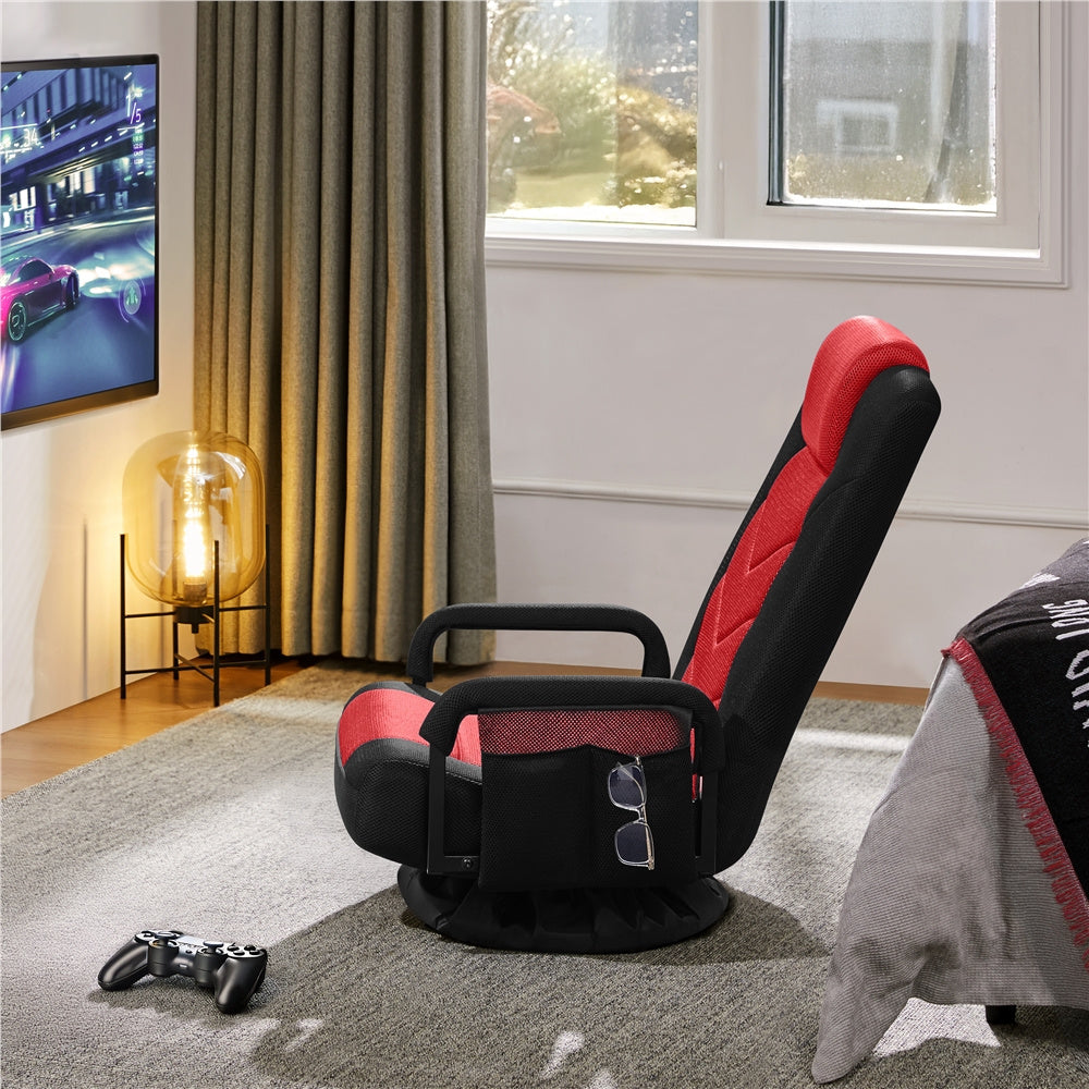 Costoffs Swivel Floor Gaming Chair With Adjustable Reclining Backrest