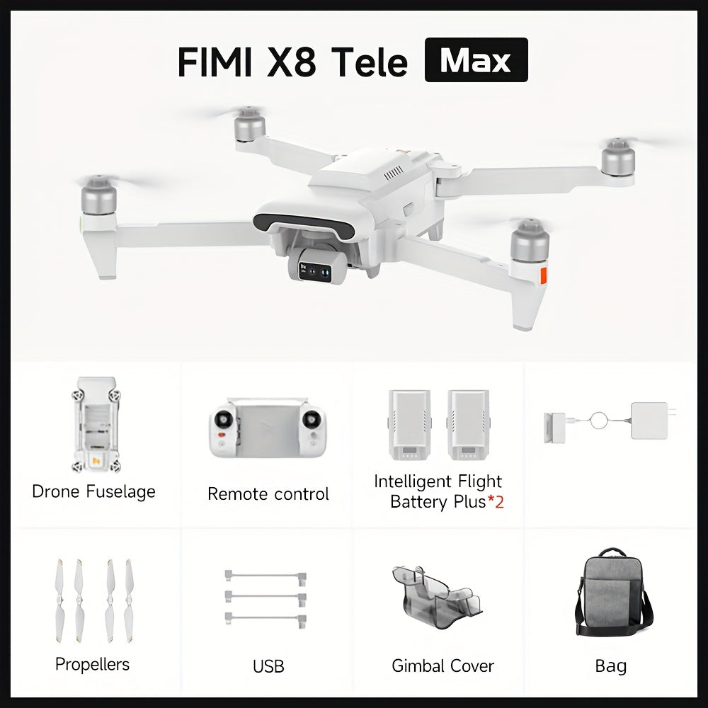 FIMI X8 TELE MAX Drone with 30x Hybrid Zoom Camera