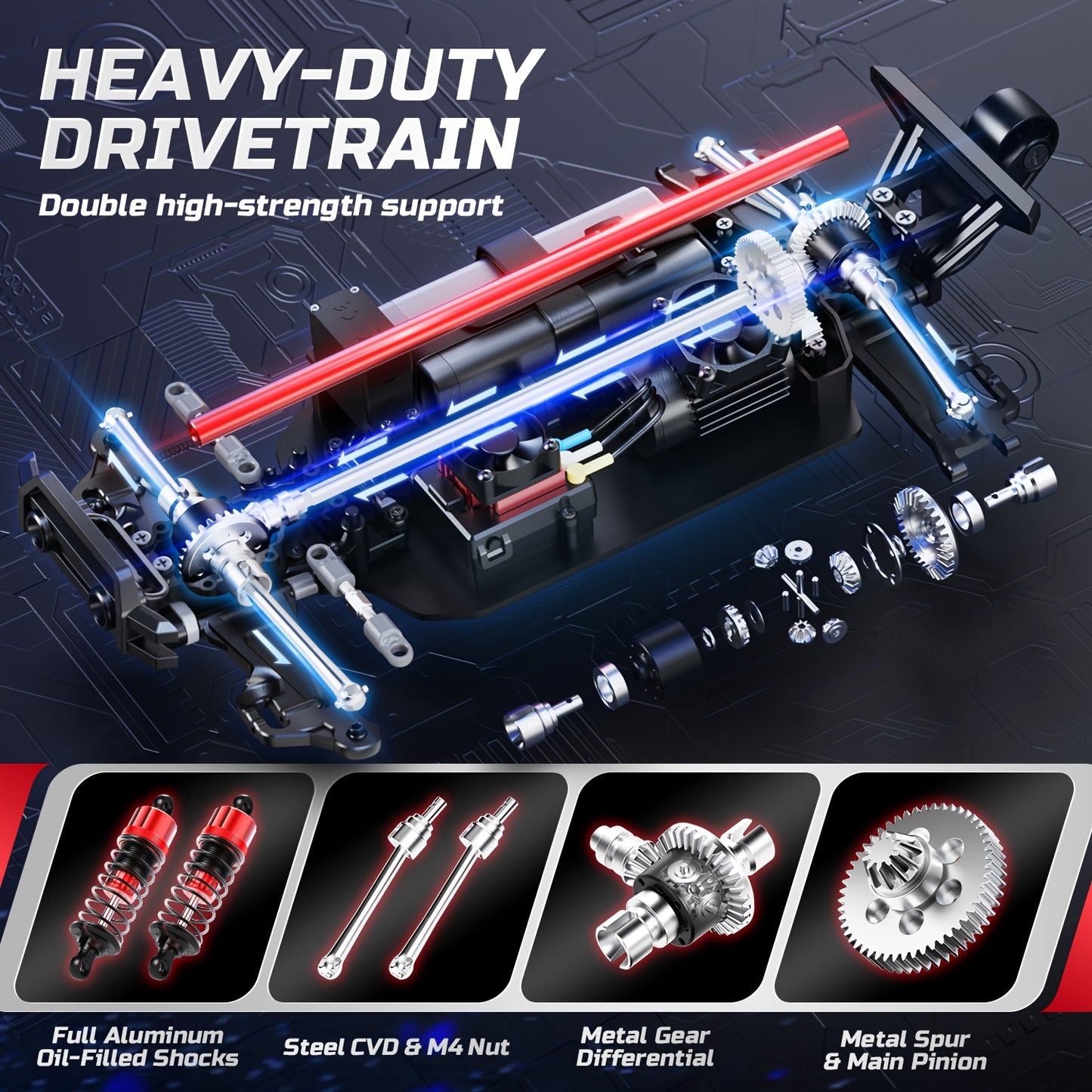 High Speed Brushless RC Truck All Terrain Adventure Toy