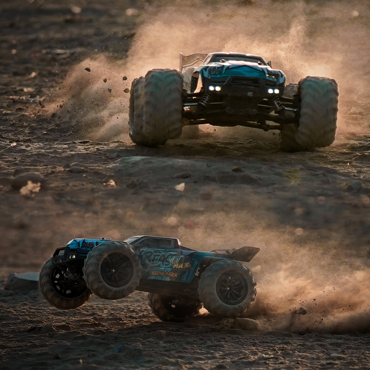 Top Speed 70 KmH 4WD RC Truck With Proportional Throttle