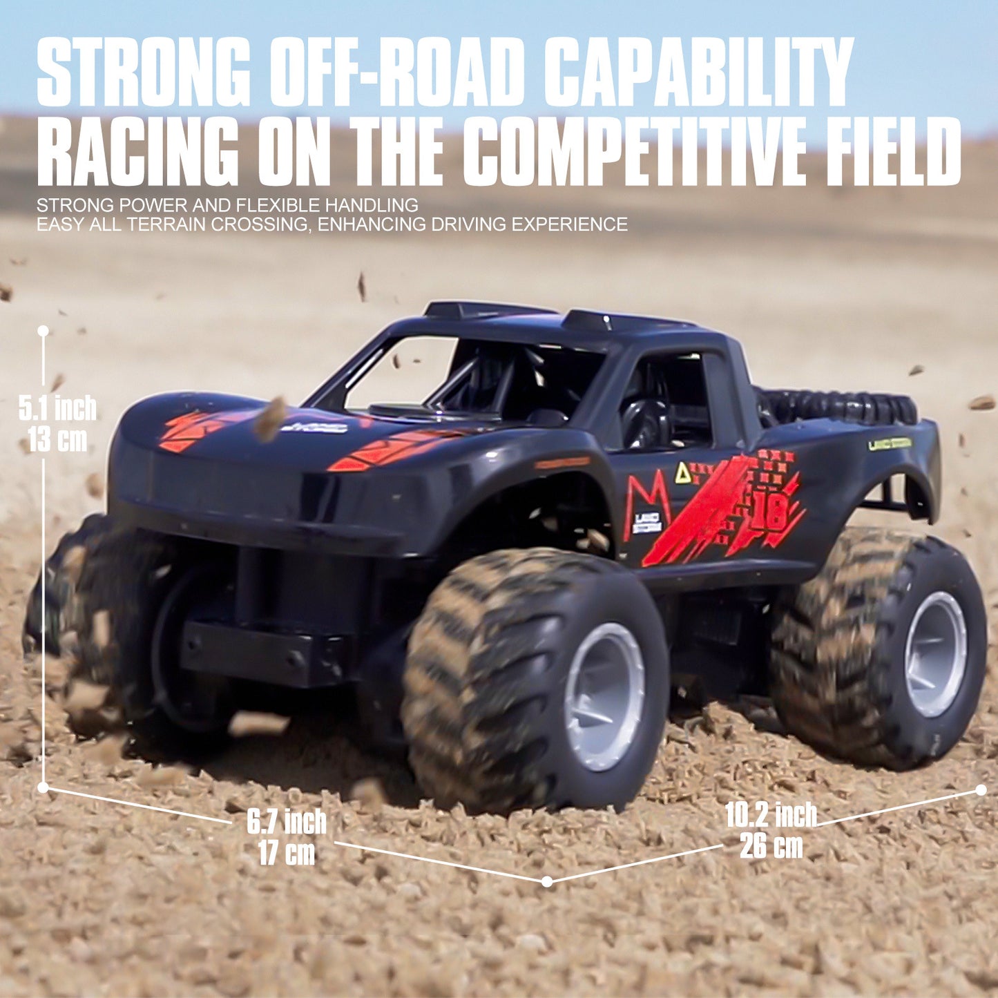 Amphibious RC Truck 4x4 All Terrain Remote Control Car