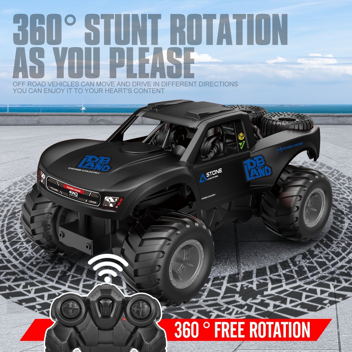 Amphibious RC Car With Rechargeable Batteries For Offroad Adventures