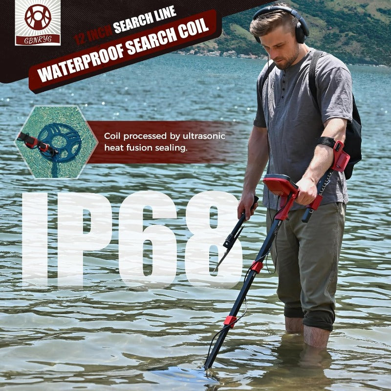 Waterproof Metal Detector For Adults LCD Display DSP Chip