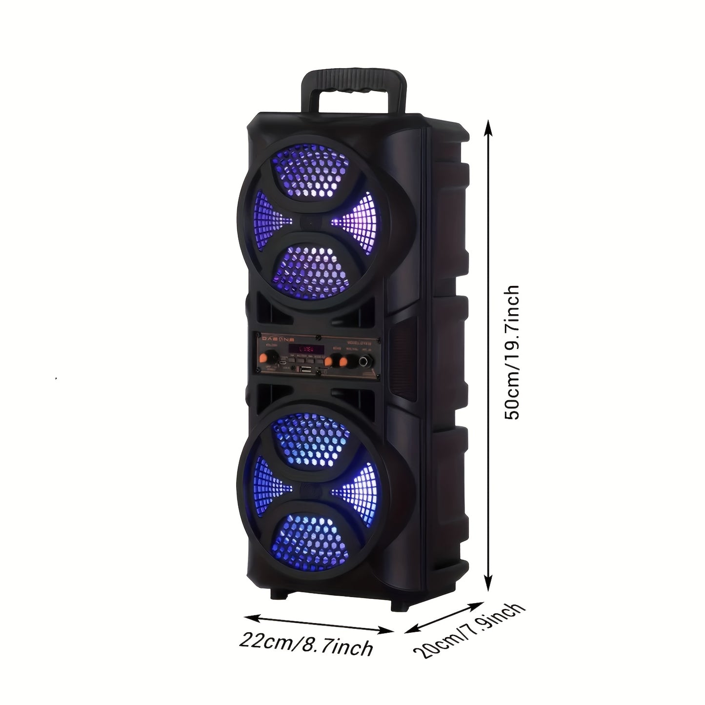 Portable Wireless PA Speaker with LED Display and Karaoke Function