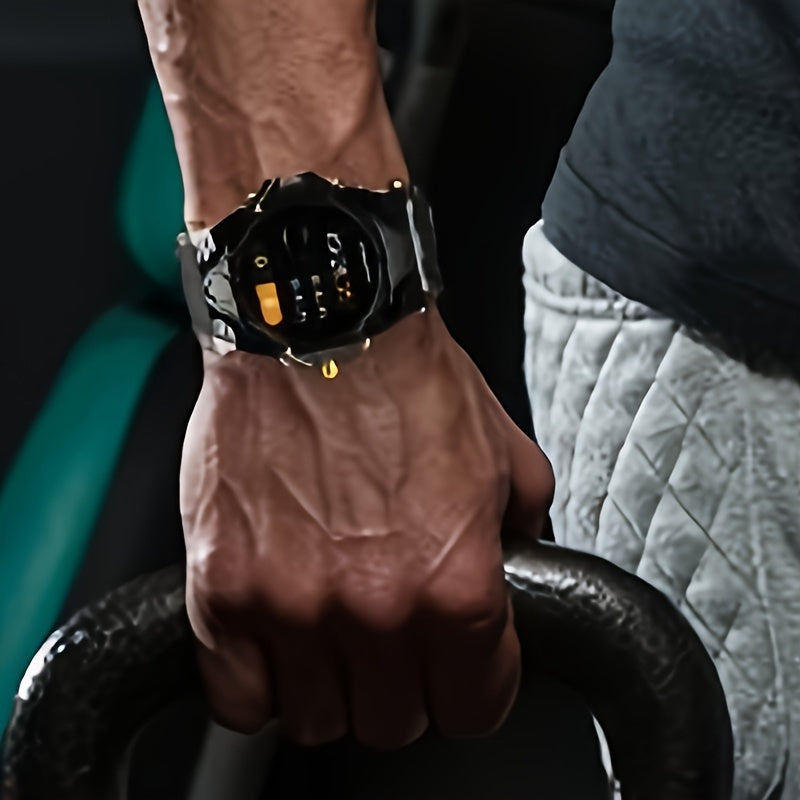 Novamos N3 Magstone Smartwatch with Viton Strap and Sports Modes