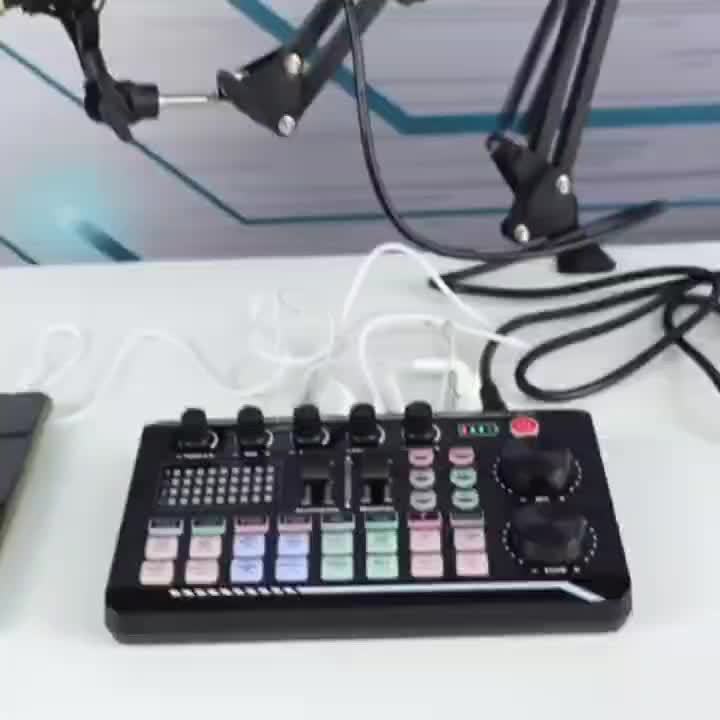 Podcast Equipment Bundle with Audio Interface and Condenser Microphone