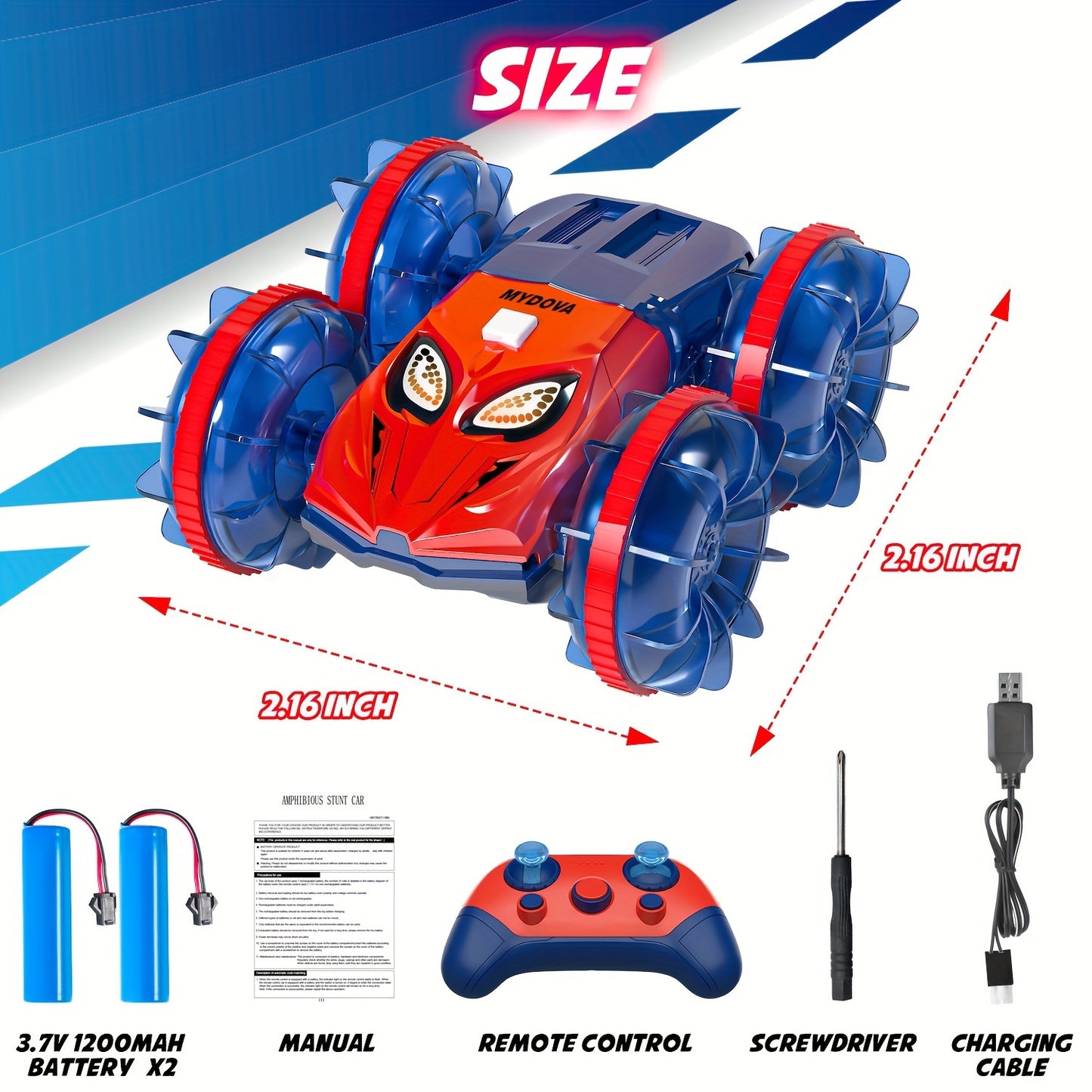 Amphibious Remote Control Car and Boat All-Terrain Vehicle