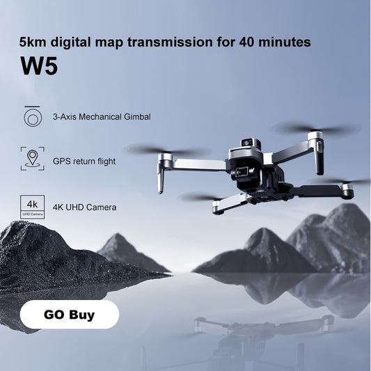 New W5 Drone with Dual Cameras and Advanced Flight Features