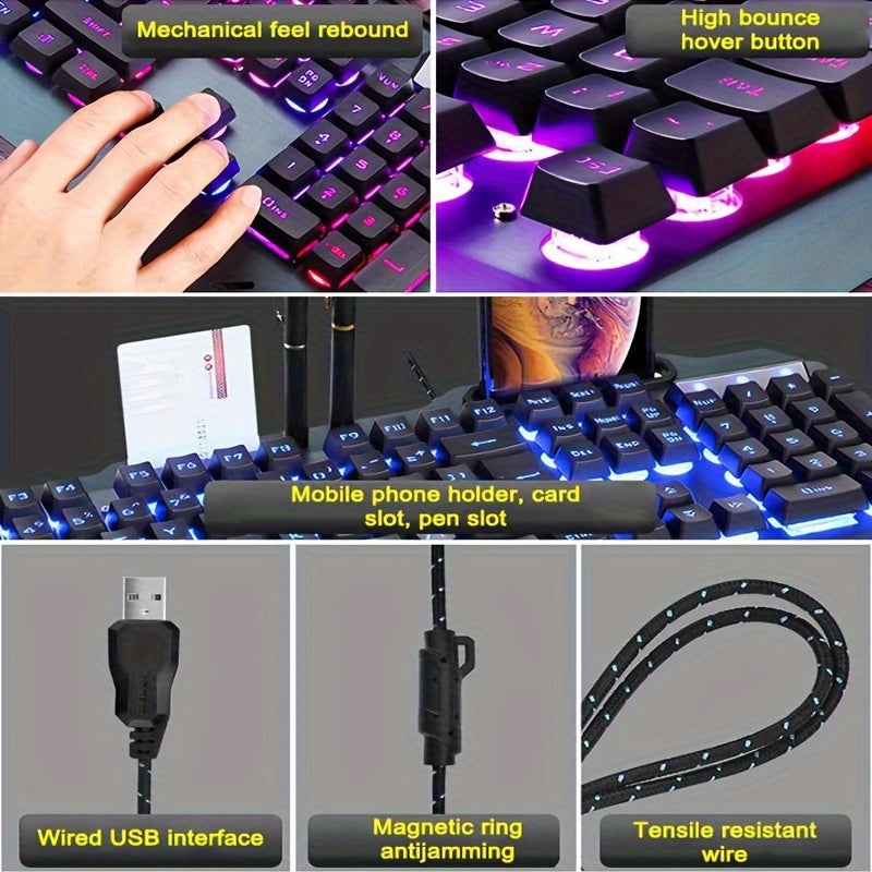 QZUKOY RGB Backlit Mechanical Gaming Keyboard for Serious Gamers