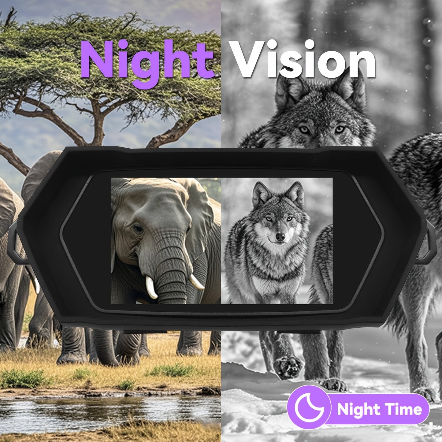 4K Night Vision Binoculars With 8x Zoom For Adventures