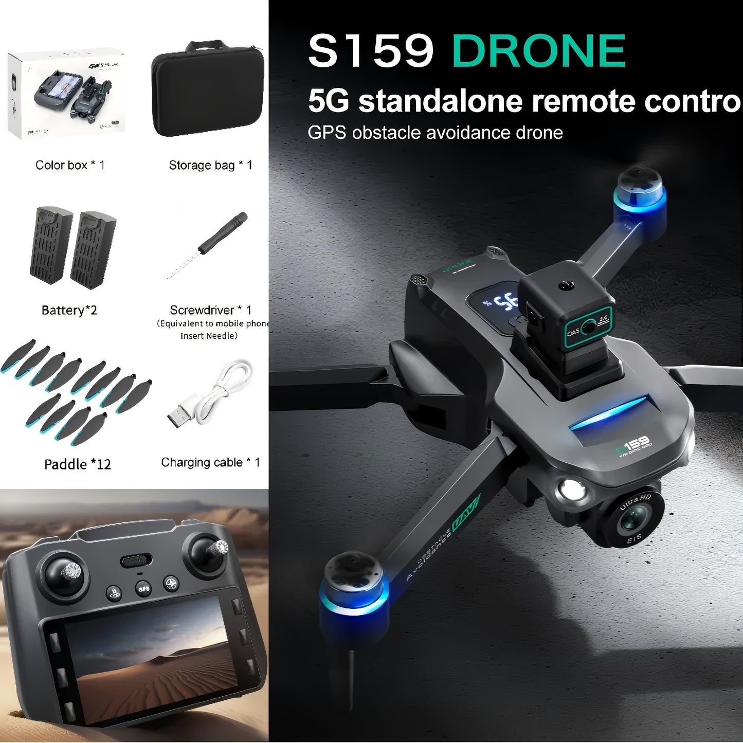 Professional 4K Drone With Long Battery Life And Simple Controls