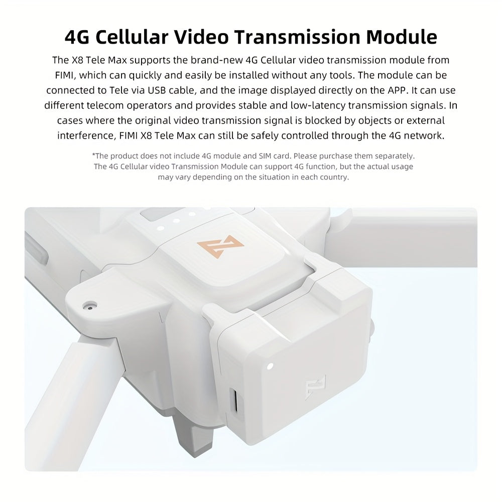 FIMI X8 Tele Max Drone with 48MP Camera and GPS