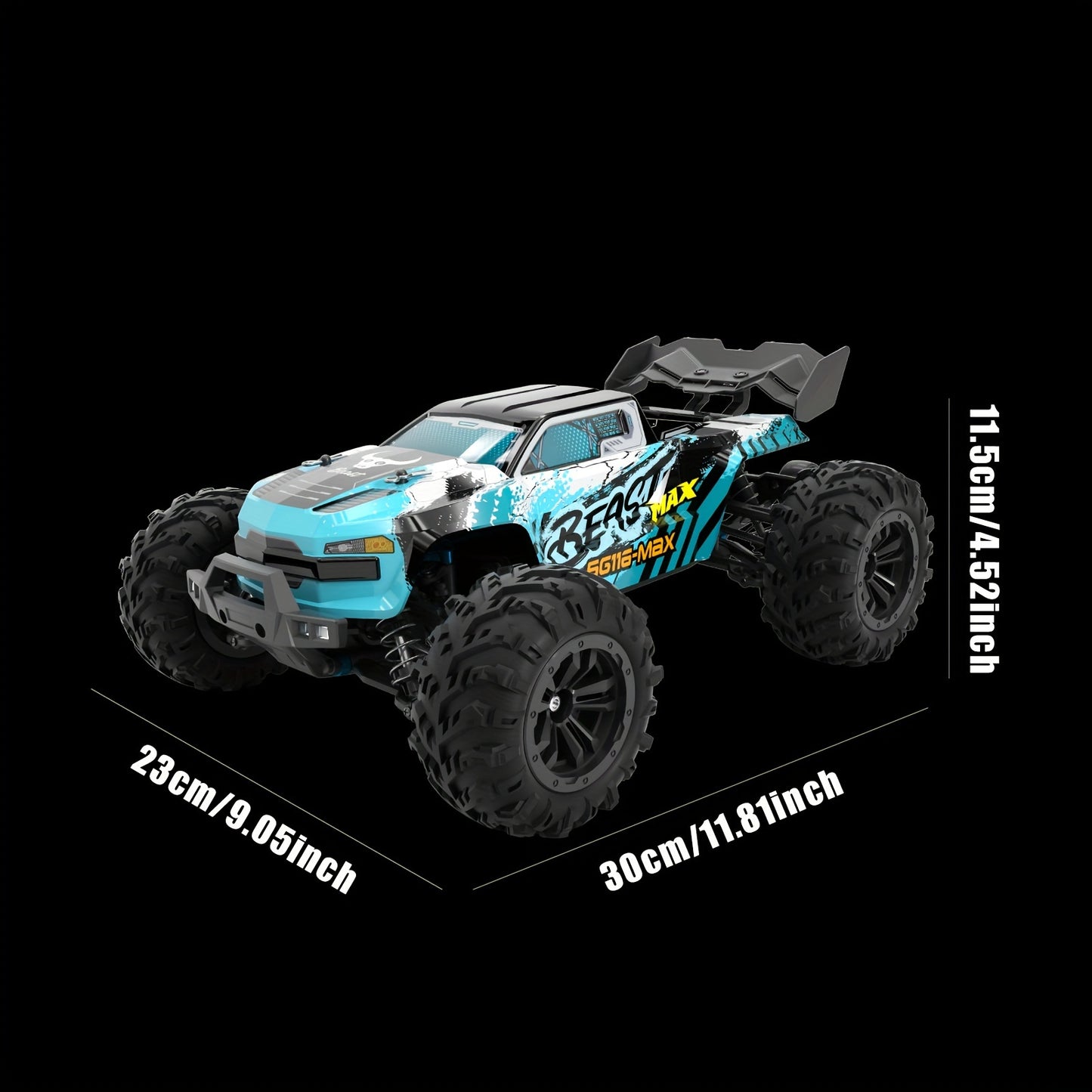 Top Speed 70 KmH 4WD RC Truck With Proportional Throttle