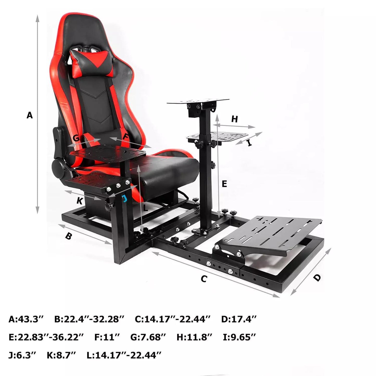 Zootopo G923 Racing Simulator Cockpit with Ergonomic Design
