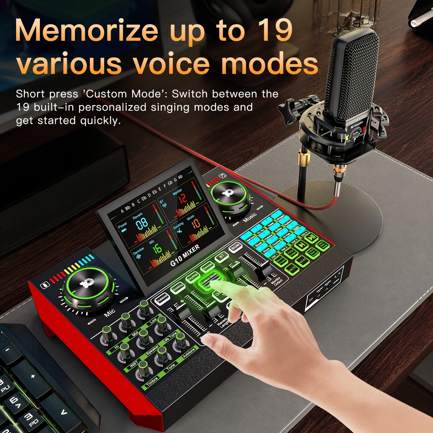 Professional Microphone Mixer Kit for Live Sound and Recording