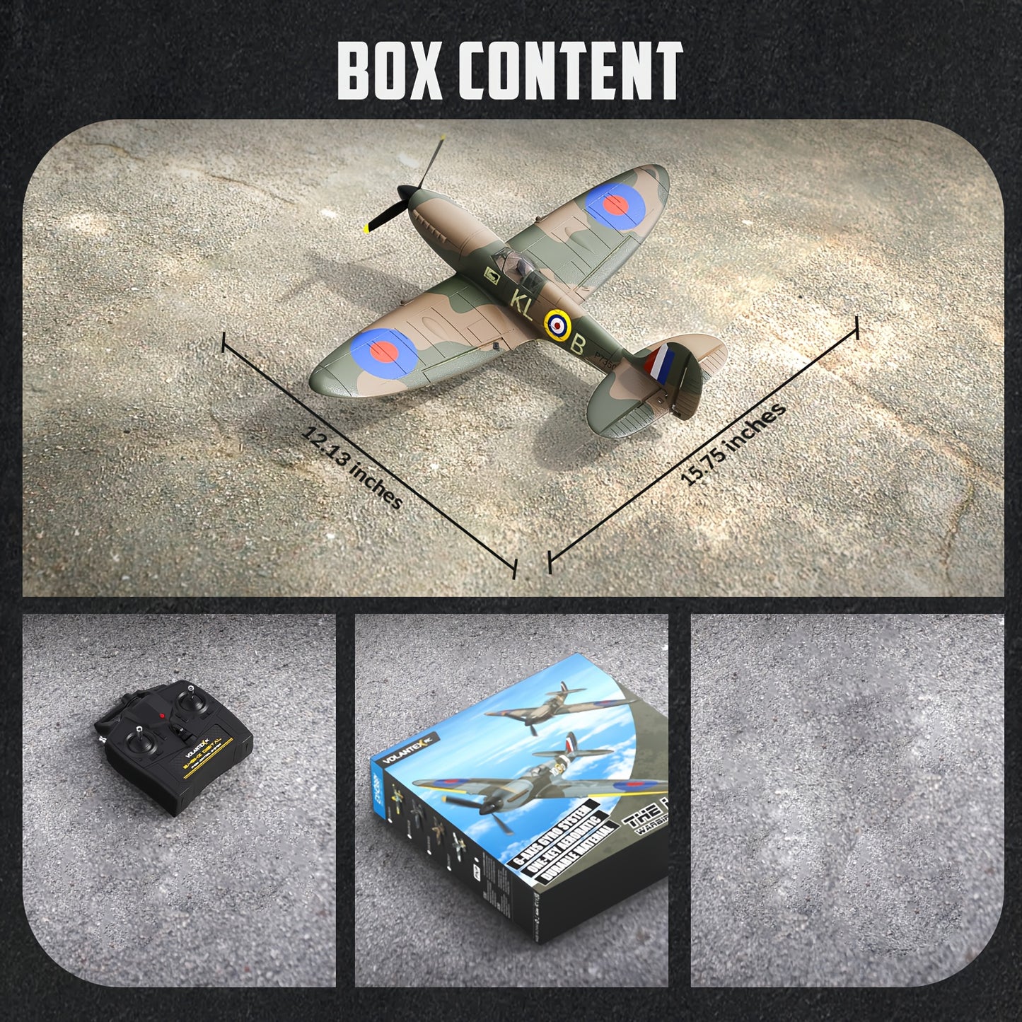 Volantexrc RC Plane Spitfire with Stabilizer System for Beginners