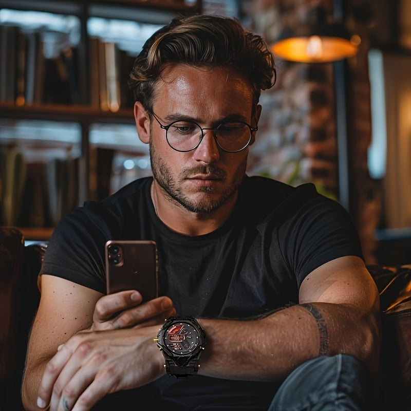 Novamos N3 Magstone Smartwatch with Viton Strap and Sports Modes