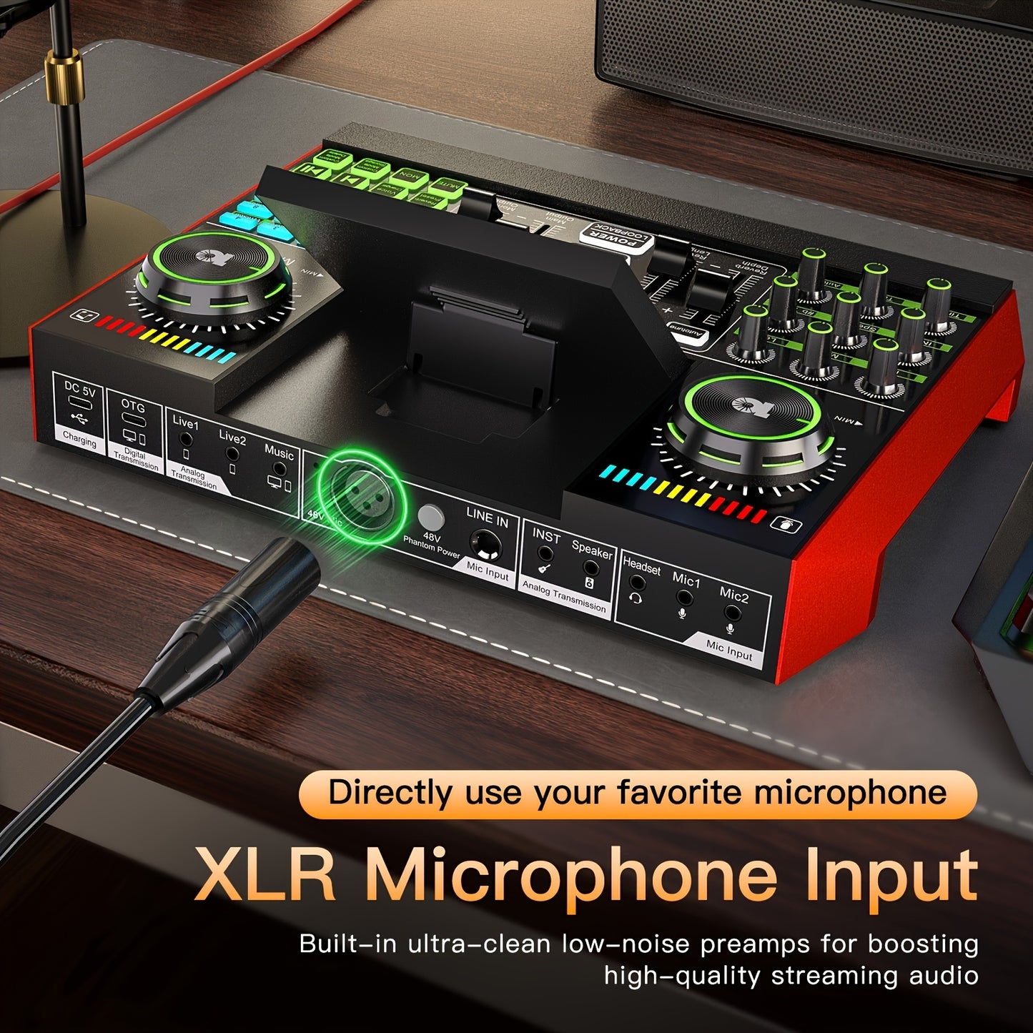 Professional Microphone Mixer Kit for Live Sound and Recording