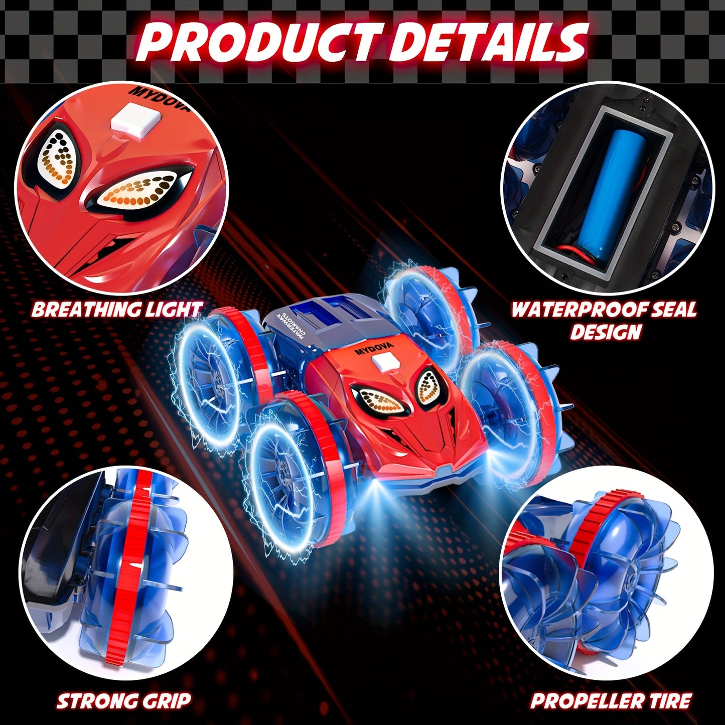 Amphibious Remote Control Car and Boat All-Terrain Vehicle