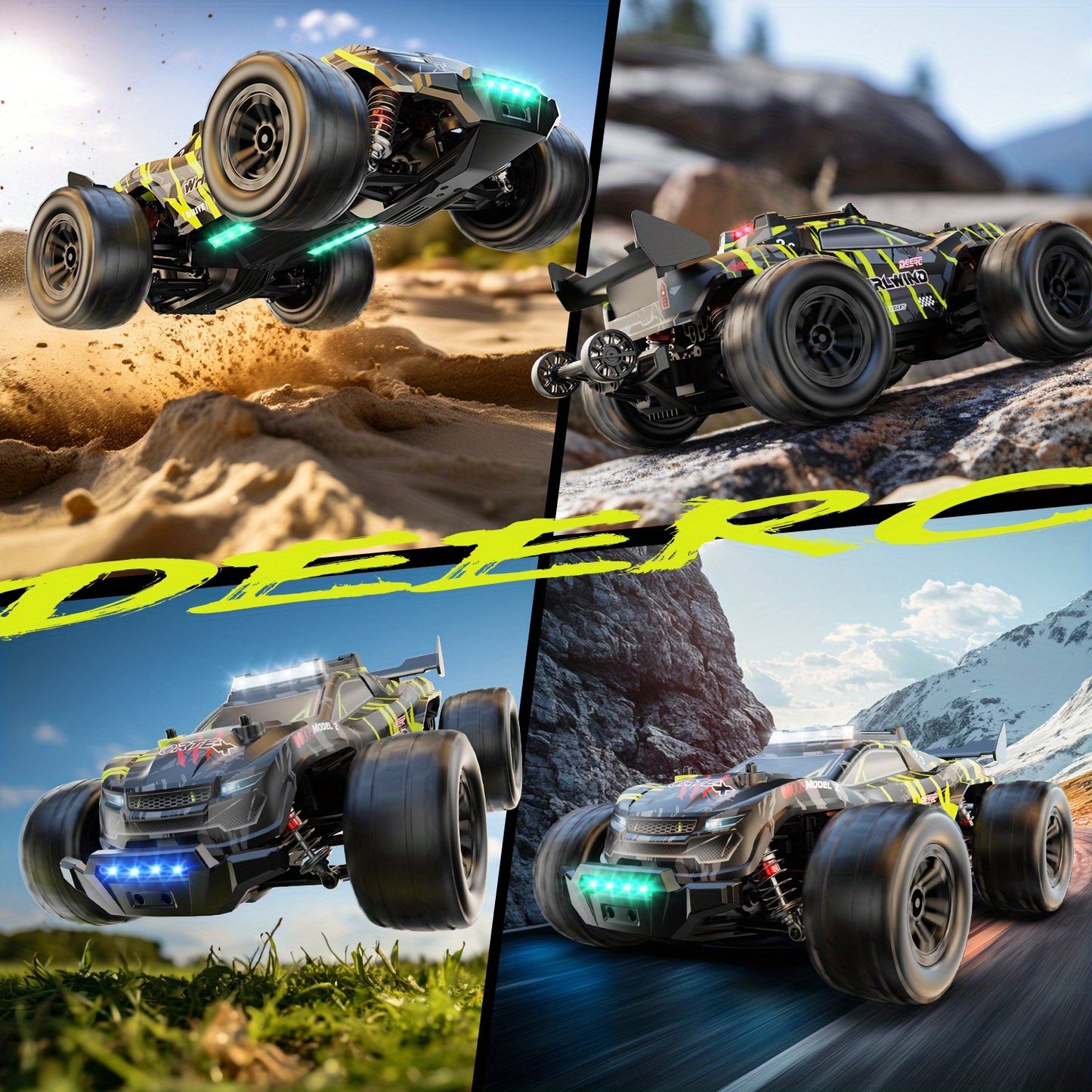 DEERC High Speed Brushless RC Off Road Monster Truck